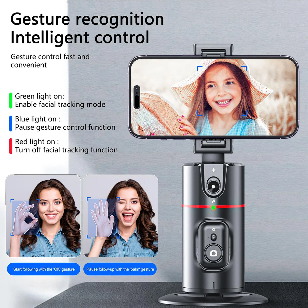 Auto-Tracking Phone Stand able