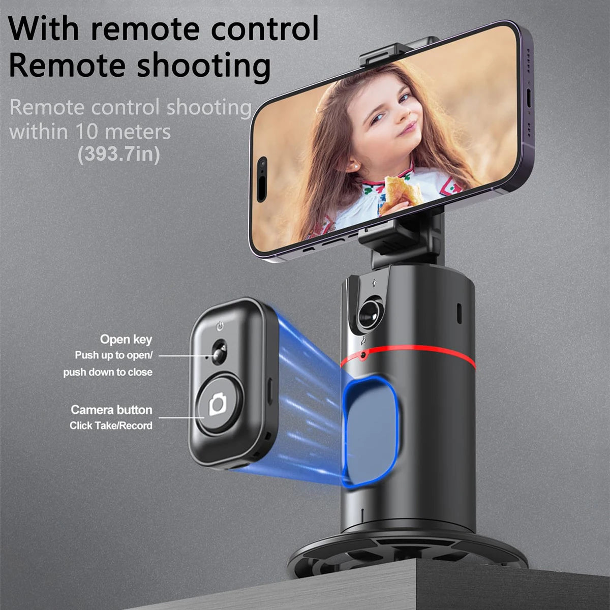 Auto-Tracking Phone Stand able